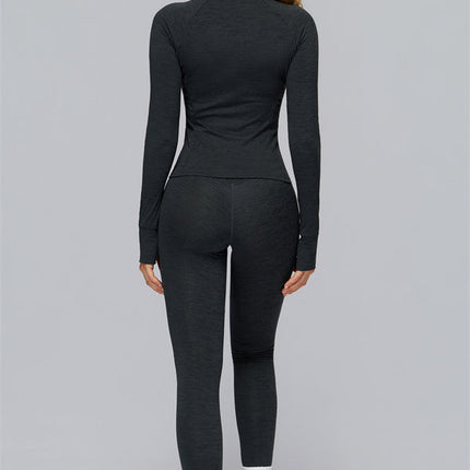 The Radiance Jacket Racerback Sports Bra Leggings 3-Piece Set