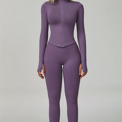 The Empower Jacket Sports Bra Leggings 3-Piece Set