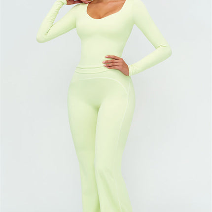 The Amara Long Sleeve T-shirt Flared Leggings 2-Piece Set