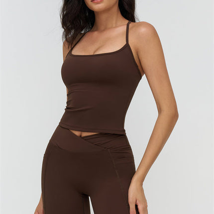 The BoldFit Crop Top Flared Leggings 2-Piece Set
