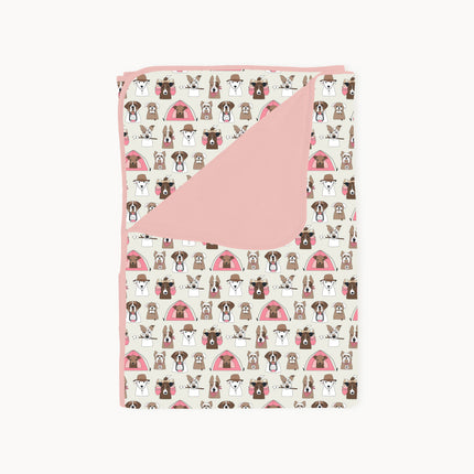 Camp Paws (Dream Blanket) - Pink