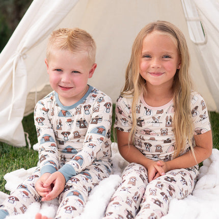 Camp Paws (Short Sleeve PJ) - Pink