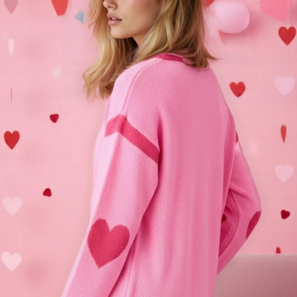 Heart Motif Sweater