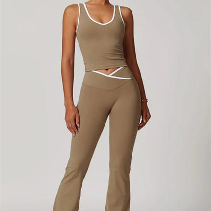 The Stamina Tank Top Flared Leggings 2-Piece Set