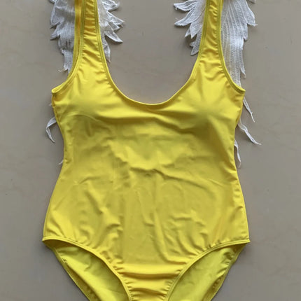 Backless Wide Strap Parent-Child Swimwear