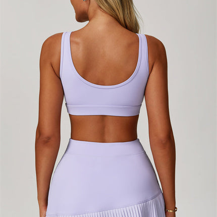 The Lavish Sports Bra Tennis Skirt 2-Piece Set