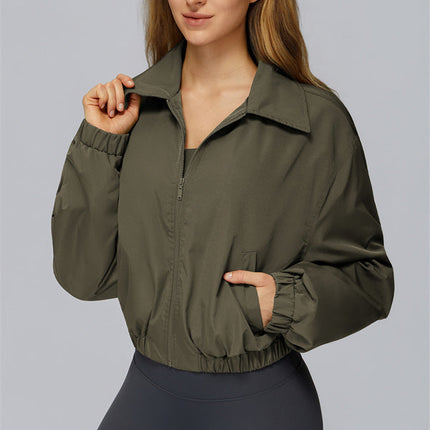 The Elle Form Crop Zip Jacket