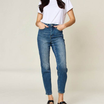 Judy Blue Full Size Tummy Control High Waist Slim Women Jeans