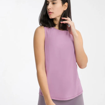 Millennia Cutout Back Round Neck Active Tank