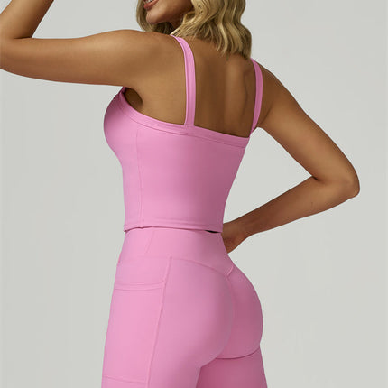 The Flourish Crop Tank Flared Leggings 2-Piece Set