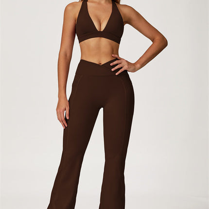 The Glacier Sports Bra Flared Leggings 2-Piece Set
