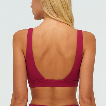 The Lushness V-Back Sports Bra Flared Leggings 2-Piece Set
