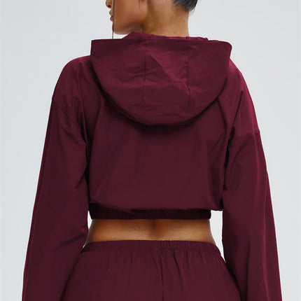 The Svelte UV protection Crop Hoodie Sweatpants 2-Piece Set