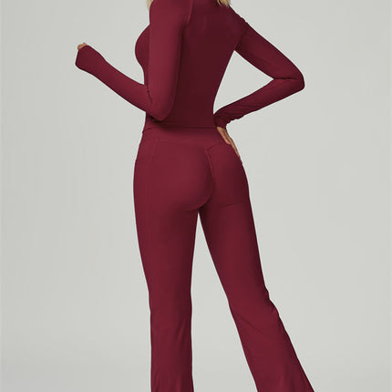 The FlexFit Active Top Flared Leggings 2-Piece Set