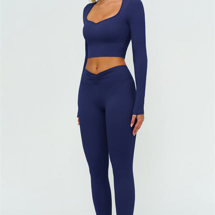The Lushness Long Sleeve Crop top