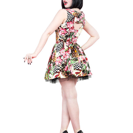 8004 Alice Pink Lily Mini Dress