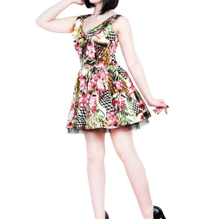 8004 Alice Pink Lily Mini Dress