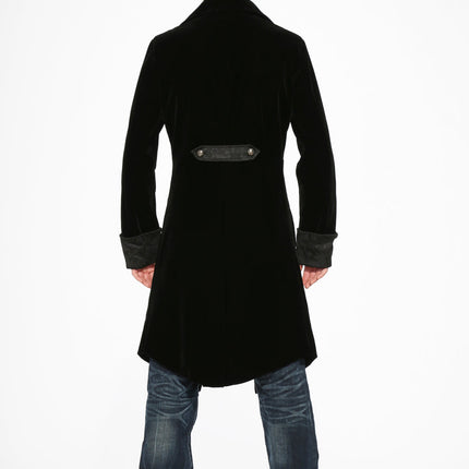 80060 Black Velvet Men's Coat