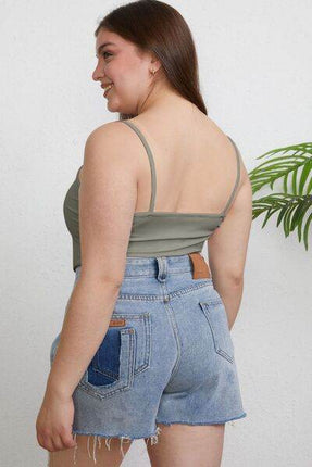 Basic Bae Full Size Round Neck Slim Women Cami