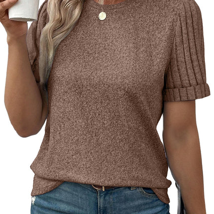 Women's Casual Short Sleeve T-Shirt Loose Fit Summer Top
