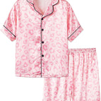 8 / Pink Leopard(short Sleeve & Shorts)