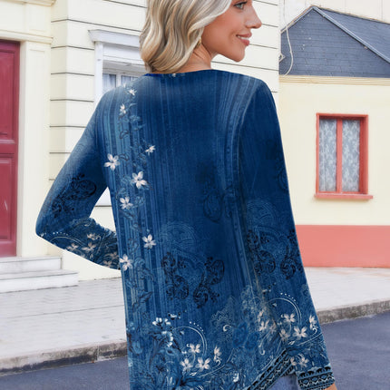 Women Long Sleeve V Neck Blouse - Casual Dressy Work Tunic Top with Pleated Detail 2025