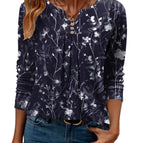 Medium / Navy Blue Flowers