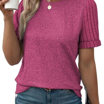Women's Casual Short Sleeve T-Shirt Loose Fit Summer Top