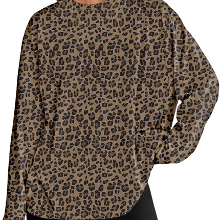 Women's Oversized Long Sleeve T-Shirt Casual Crewneck Basic Tee