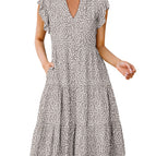 Small / Khaki Polka Dot