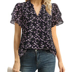 Medium / Floral Black