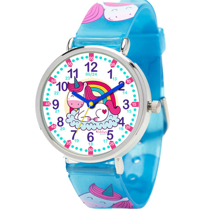 Kids Time Teacher Watch - Educational Analog Watch with Japanese Quartz Movement Ages 5-12
