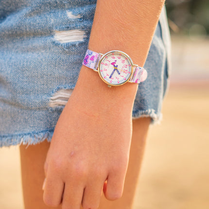 Kids Time Teacher Watch - Educational Analog Watch with Japanese Quartz Movement Ages 5-12
