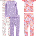 Lilac Dots/White Flamingo/Floral / 6