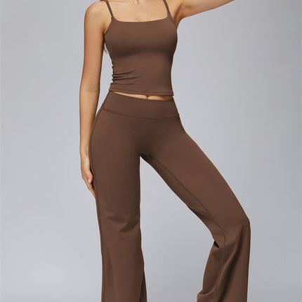 The FlexCore Crop Tank Flared Leggings 2-Piece Set