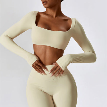 The Lily Belle Crop Top Flared Leggings 2-Piece Set