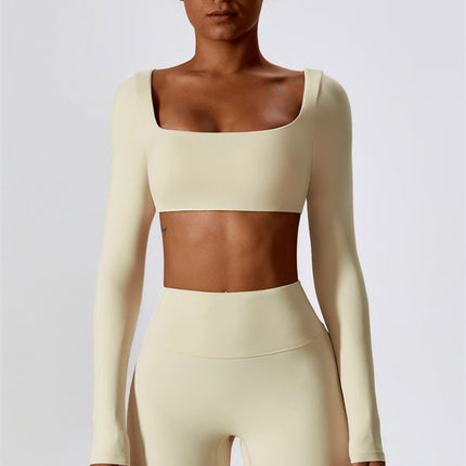 The Lily Belle Crop Top Flared Leggings 2-Piece Set
