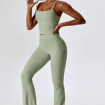 The Lily Belle Sports Bra Flared Leggings 2-Piece Set