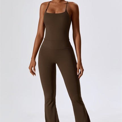 The Lily Belle Sports Bra Flared Leggings 2-Piece Set