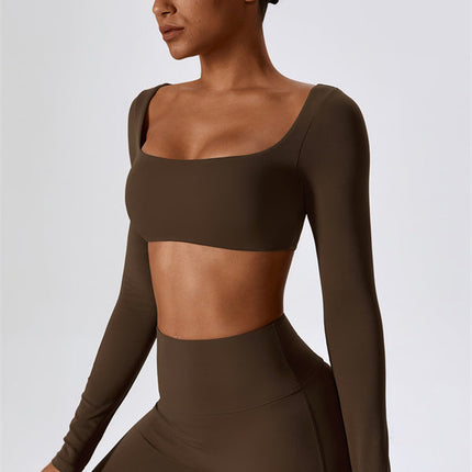 The Lily Belle Crop Top Flared Leggings 2-Piece Set