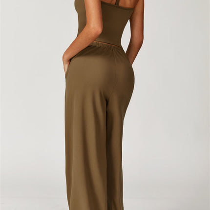 The Sprint Halter Tank Top Sweatpants 2-Piece Set