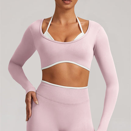 The Elevate Long Sleeve Crop top Leggings 2-Piece Set