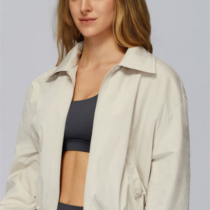 The Elle Form Crop Zip Jacket