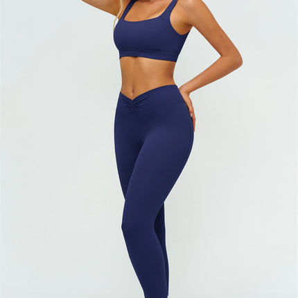The Lushness V-Back Sports Bra Leggings 2-Piece Set