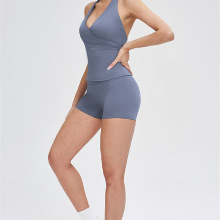 The Stride Crop Top Isabella Shorts 2-Piece Set