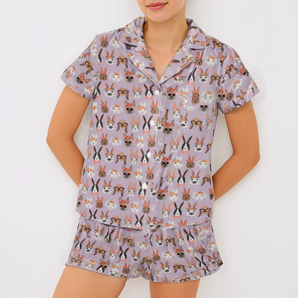 Midsummer Bunnies (Women's Short Sleeve PJ)