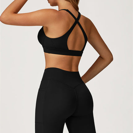 The Glacier Sports Bra Flared Leggings 2-Piece Set