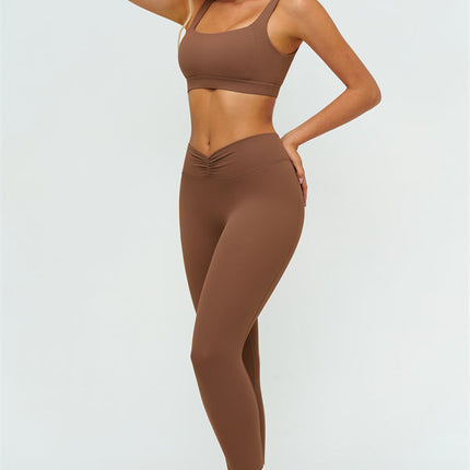 The Lushness V-Back Sports Bra Leggings 2-Piece Set