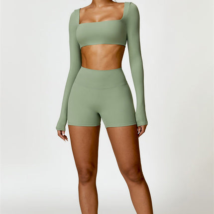 Olivia Crop Top Shorts 2-Piece Set