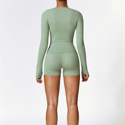 The Isabella Long Sleeve T-shirt Shorts 2-Piece Set